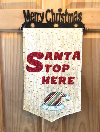 Santa Stop Here Door Hanger