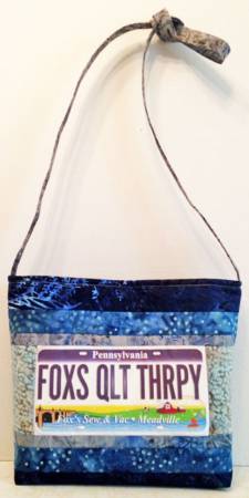 License Plate Shop Hop Bag