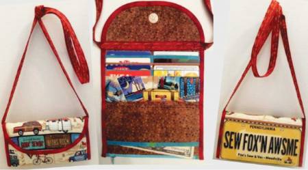 Fabricplate Cross Body Wallet