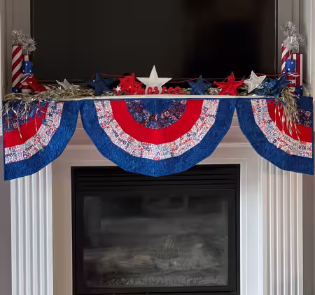 Celebration Bunting Mantle Scarf