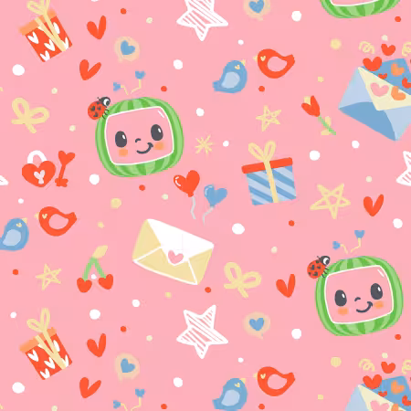 Share The Love Pink Cocomelon