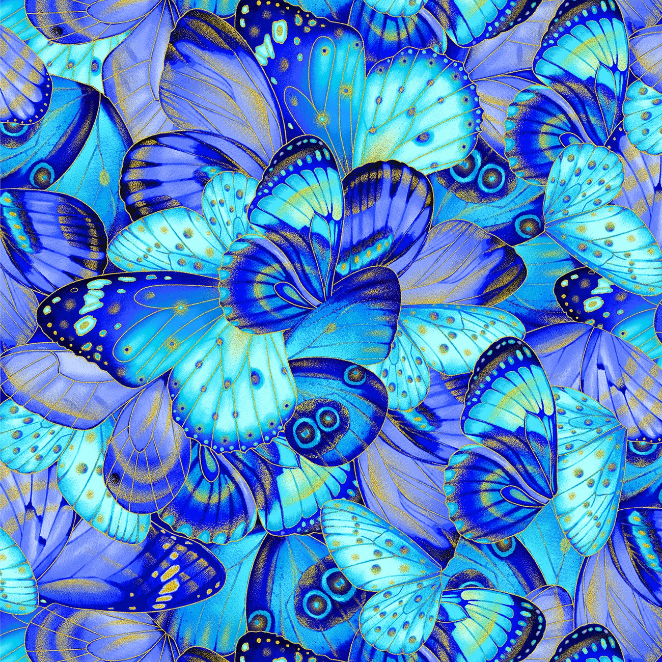 Multi Metallic Butterflies Wings