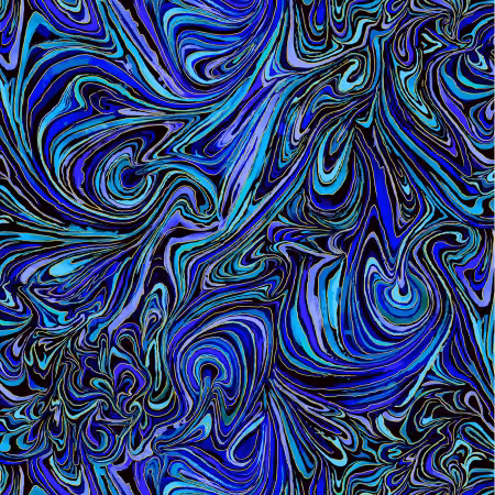 Indigo Abstract Metallic Marble