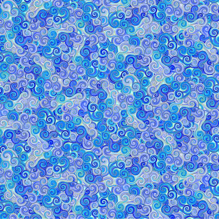 Purple Metallic Scroll