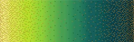Jade Ombre Border w/Metallic Gold