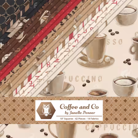 10in Squares Coffee and Co 42pcs