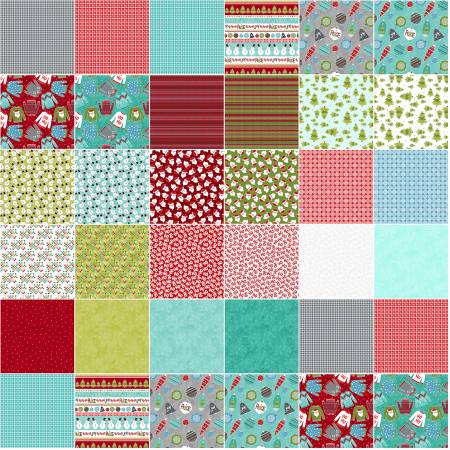 10in Squares A Cozy Winter, 42pcs/bundle