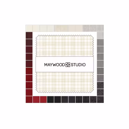 5in Squares, Woolies Flannel Winterberries, 42pcs/bundle