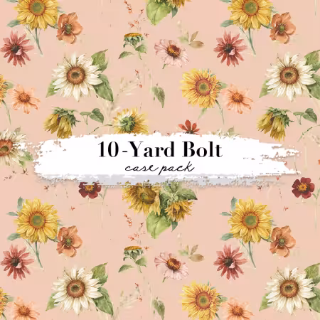 Sunflower Whispers 10 Yard Case Pack, 20 Bolts