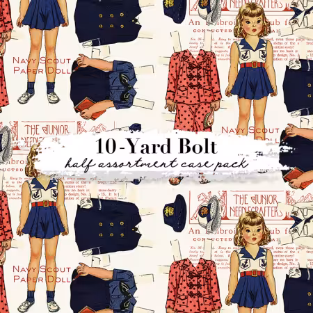 Sew America 10 Yard Half Assortment Case Pack, 17 Bolts