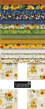 10in Squares, Sunflower Farm, 42pcs/bundle