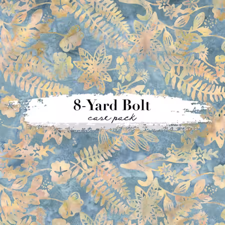 Batiks Floral Grid Old China 8 Yard Case Pack B, 9 Bolts