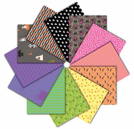 Costume Party Fat Quarter Packs, 12 Colors