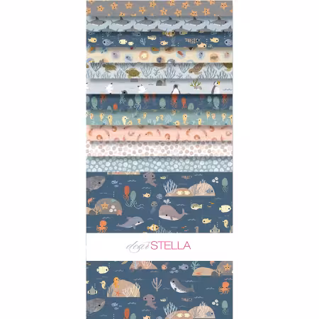 10in Squares Beyond the Sea, 42pcs, 6 bundles/pack