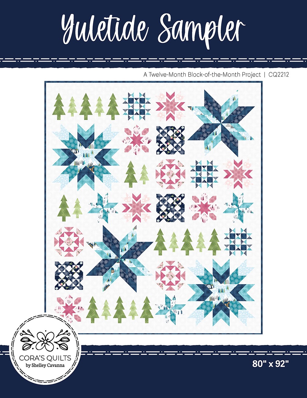 Yuletide Sampler Block-of-the-Month Quilt Pattern