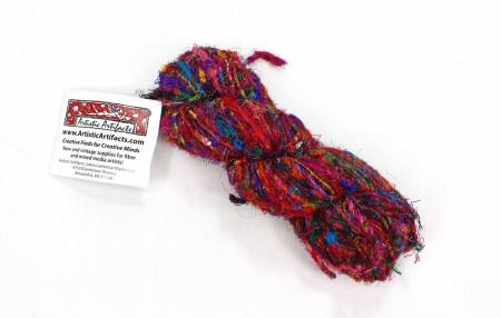 Carded Recycled Silk Sari Yarn 50yd 100g