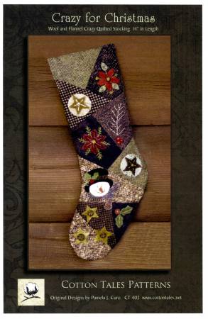 Crazy Wool Christmas Stocking - Kit & Pattern