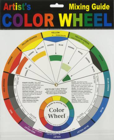 Color Wheel Mixing Guide 9 1/4in