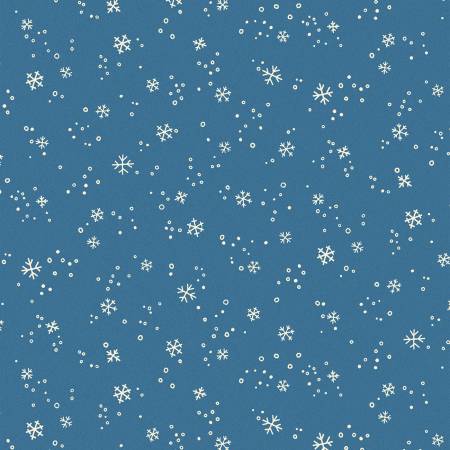 Blue Dancing Snowflakes