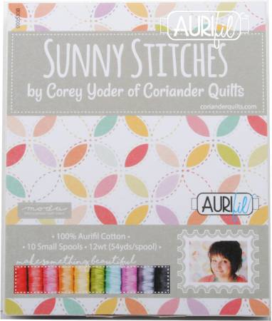 Sunny Stitches Collection by Corey Yoder Cotton 12wt 10 Small Spools