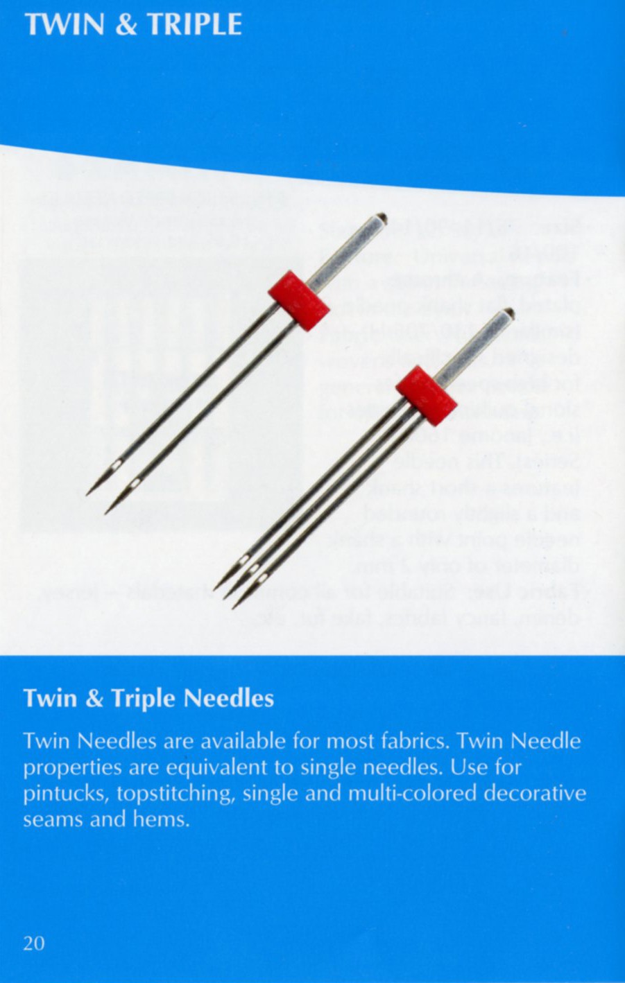 Schmetz Sewing Machine Needle ABC Pocket Guide