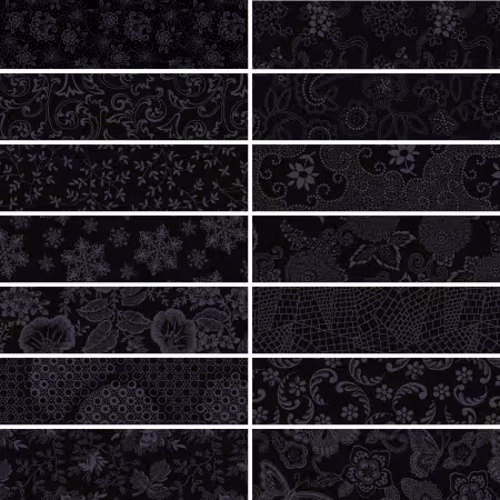 Assortment Dark Shadows, 14pcs x 15yds
