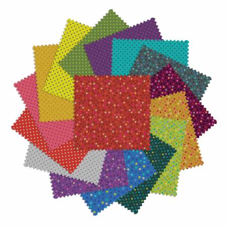 5in Squares Dazzle Dots, 42pcs, 12 bundles/box