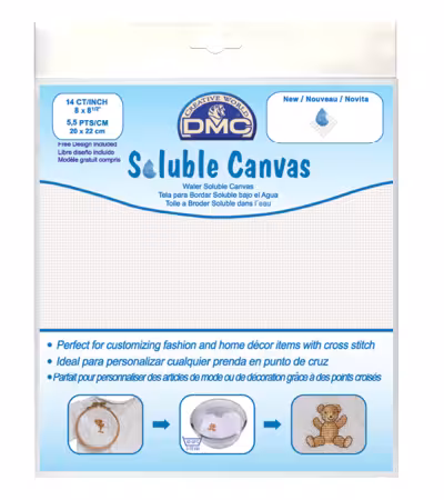 Water Soluble Waste Canvas 14ct 8in X 8 1/2in Piece