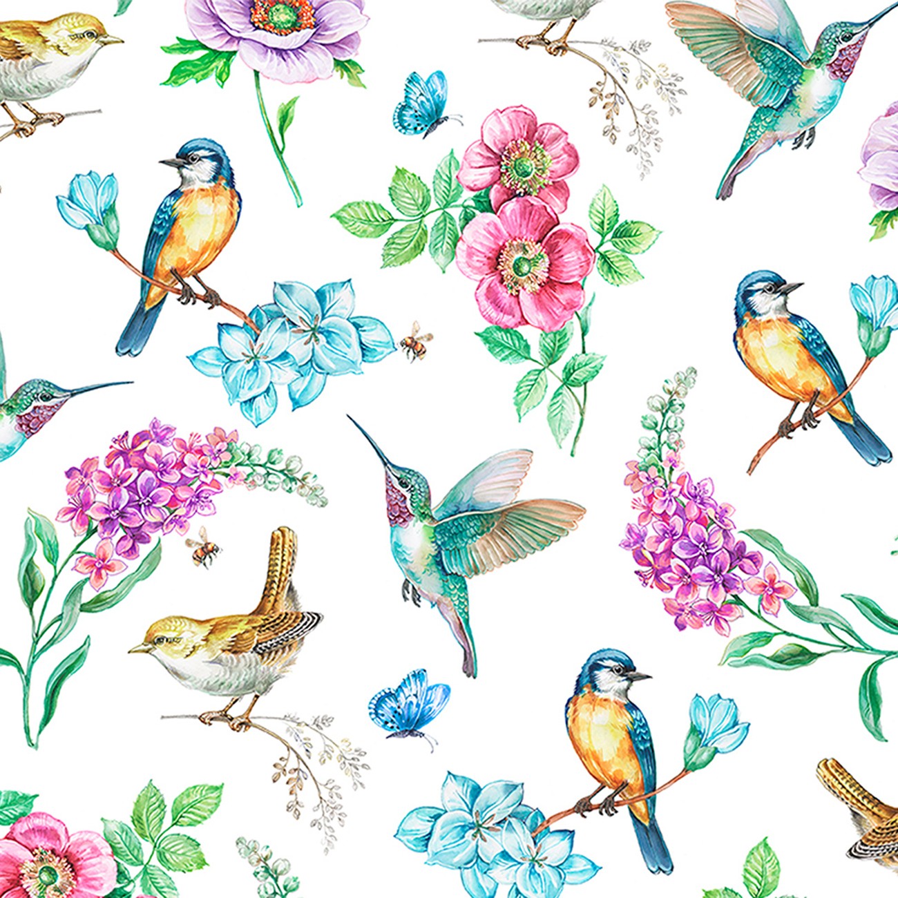 Product Image For DCBIRDSINBLOOMMULTI.