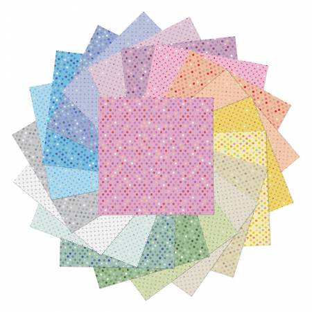 Dazzle Dots 2 10in Squares, 42pcs/bundle