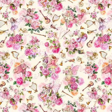 Cream Spring Songs Fairy Bouquet