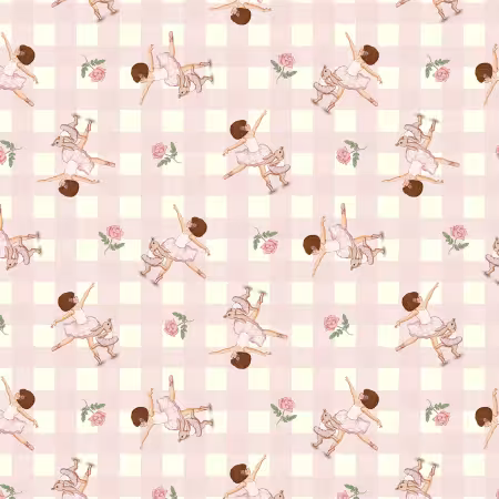 Cream Ballerinas And Bunnies