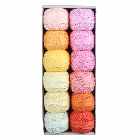 Valdani Pearl Cotton Ball Sz12 109yd 12 Colors Delicious Ice Cream