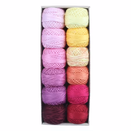 Valdani Pearl Cotton Ball Sz8 73yd 12 Colors Delicious Ice Cream