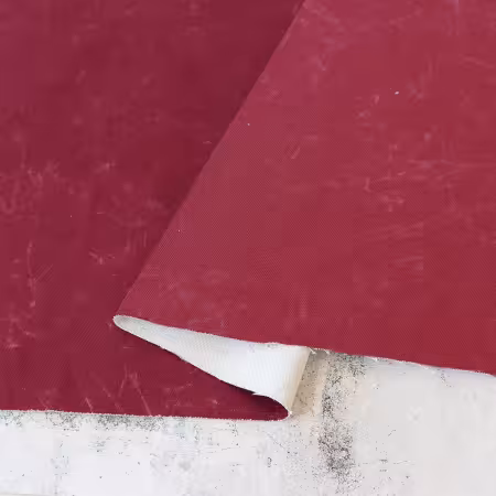 Faux Waxed Duck Canvas Cranberry 15yds