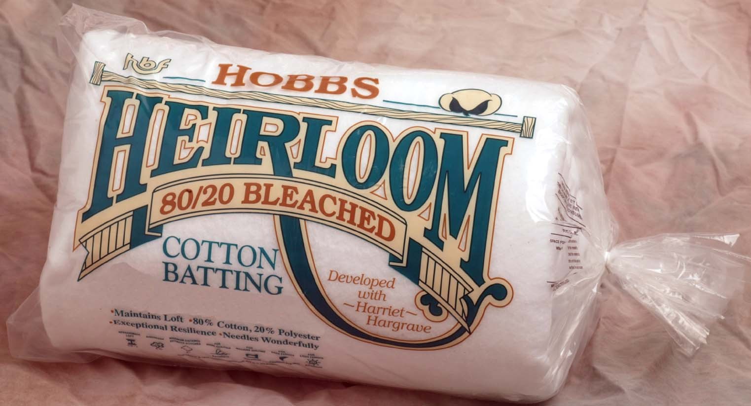 Batting Heirloom Premium Bleached Cotton Blend 120in x 120in