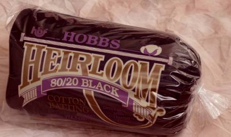 Batting Heirloom Premium Black Cotton Blend 120in x 120in