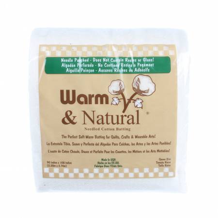 Batting Warm & Natural Cotton 90in x 108in