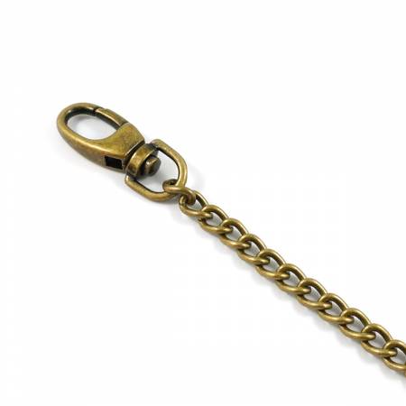 Purse Chain with Hooks 44in Long Antique Brass