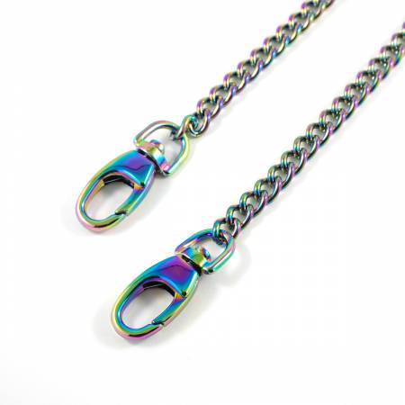 Purse Chain with Hooks 44in Long Rainbow