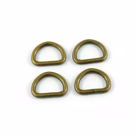 D-rings for 1/2in Straps Antique Brass