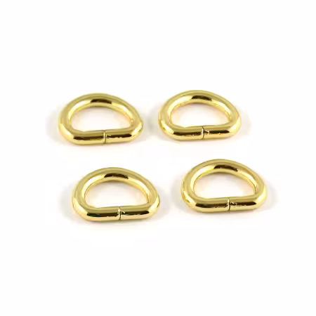 D-rings for 1/2in Straps Gold