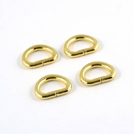 D-rings for 1/2in Straps Gold