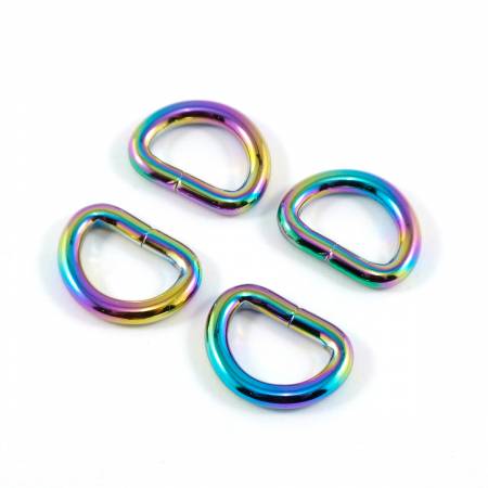 D-rings for 1/2in Straps Rainbow