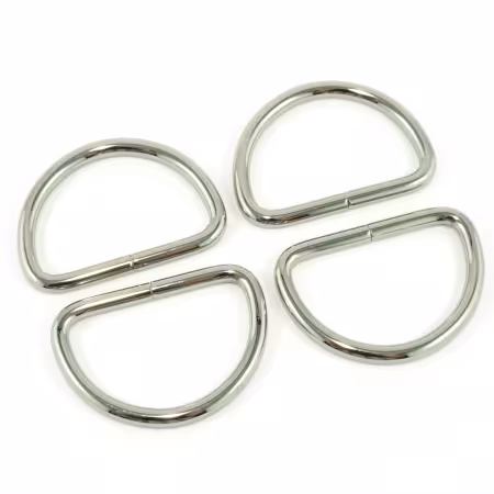 D-rings for 1-1/2in Straps Nickel 4pk