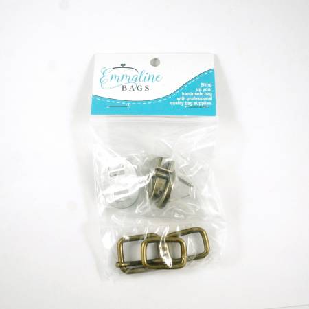 Mountain Saddle Bags Hardware Kit - Antique Brass