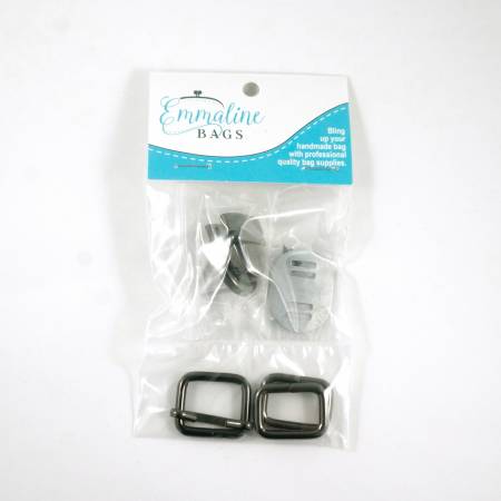 Mountain Saddle Bags Hardware Kit - Gunmetal