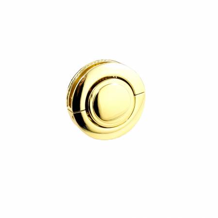 Large Button Lock Gold