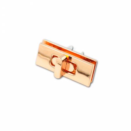 Wide Rectangular Bag Lock Copper