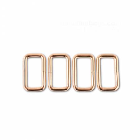 Rectangular Rings for 1-1/4in Straps Copper 4pk